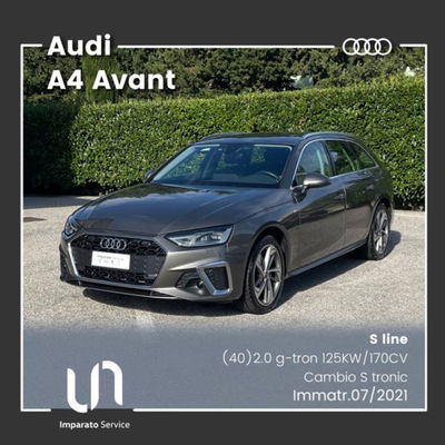 Audi A4 Avant 40 g-tron S tronic S line edition usata