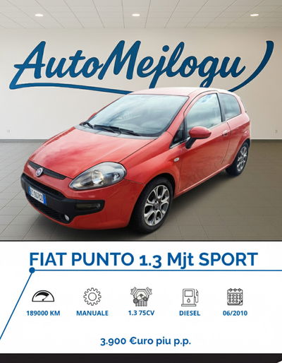 Fiat Punto Evo 1.3 Mjt 75 CV 3 porte Dynamic usata