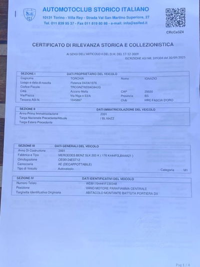 Mercedes-Benz SLK 200 cat Kompressor Evo usata