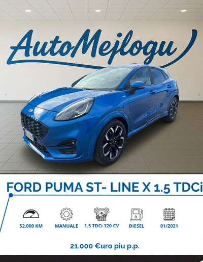 Ford Puma 1.5 EcoBlue 120 CV S&S ST-Line X Design usata