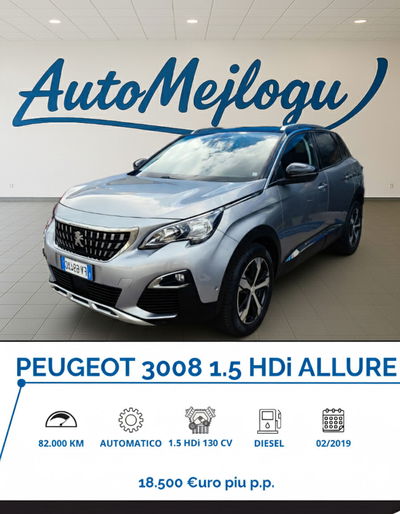Peugeot 3008 BlueHDi 130 S&S EAT8 Allure Pack usata