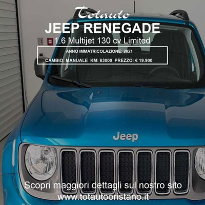 Jeep Renegade 1.6 Mjt 130 CV Limited usata