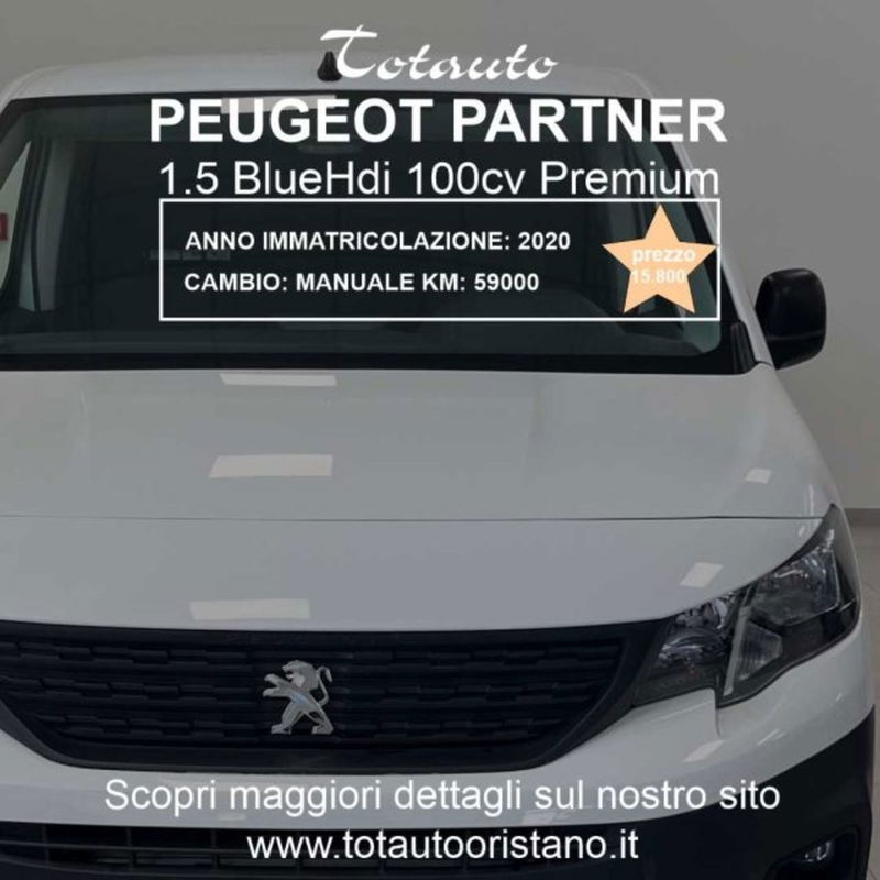 Peugeot Partner Furgone BlueHDi 100 PC Furgone Premium