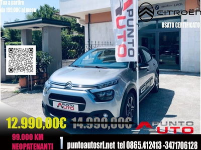 Citroen C3 BlueHDi 100 S&S Shine usata