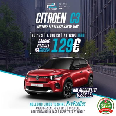 Citroen e-C3 44kWh elettrico Max 113cv automatico nuova