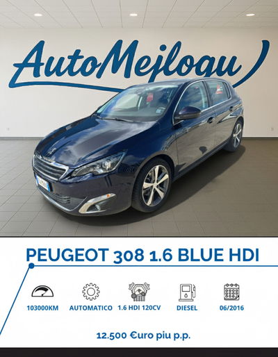 Peugeot 308 BlueHDi 120 S&S EAT6 Allure usata