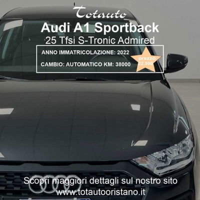 Audi A1 Sportback 25 TFSI Admired usata