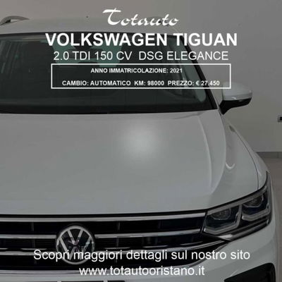 Volkswagen Tiguan 2.0 TDI 150 CV SCR DSG 4MOTION Elegance usata