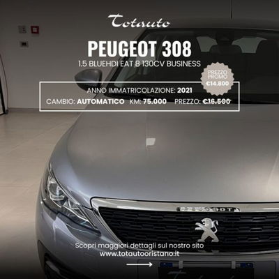 Peugeot 308 SW BlueHDi 130 S&S EAT8 Active Business usata