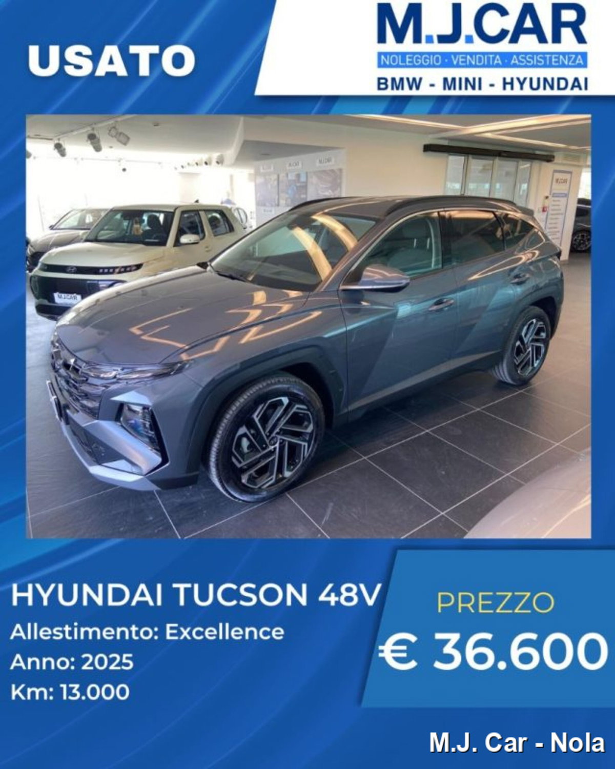 Hyundai Tucson 1.6 crdi 48V Exellence 2wd dct