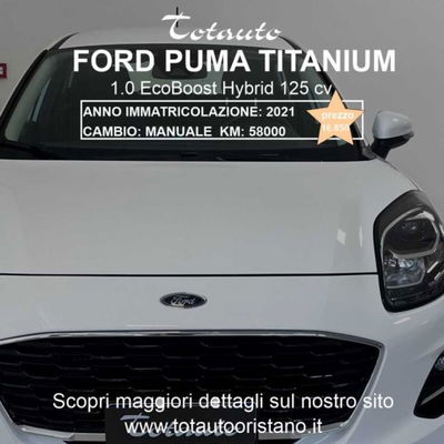 Ford Puma 1.0 EcoBoost Hybrid 125 CV S&S aut. Titanium Design usata