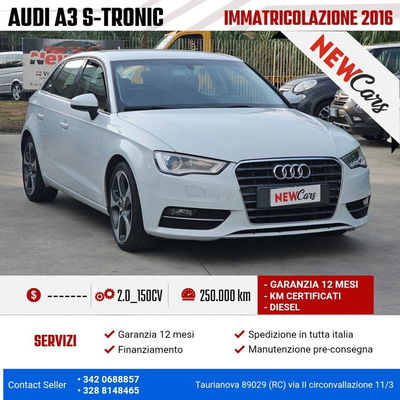 Audi A3 Sportback 2.0 TDI S tronic Attraction usata