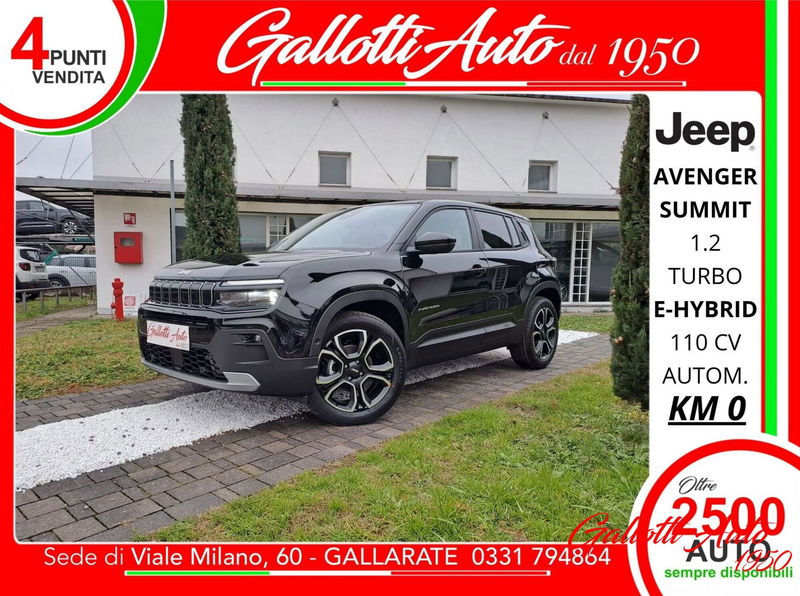 Jeep Avenger 1.2 turbo e-hybrid mhev Summit fwd 110cv edct6