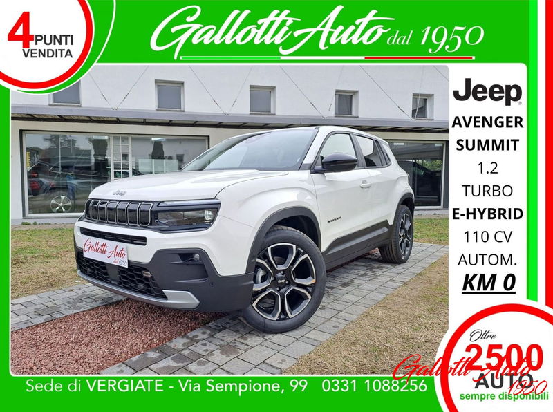 Jeep Avenger 1.2 turbo e-hybrid mhev Summit fwd 110cv edct6