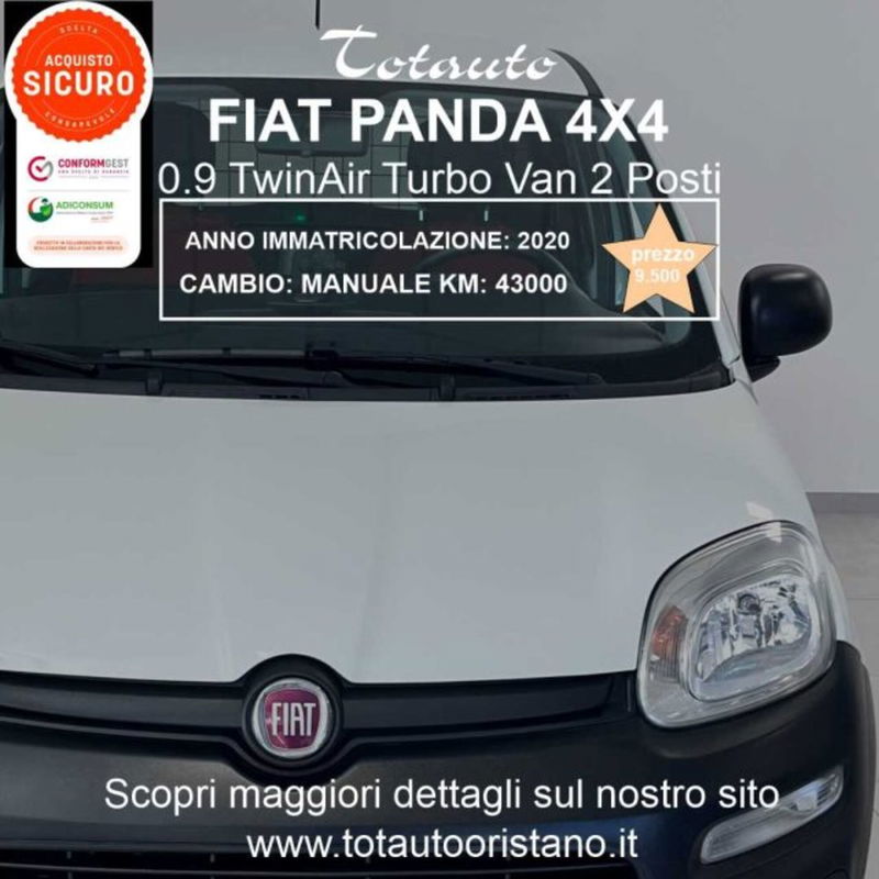 Fiat Panda 0.9 TwinAir Turbo S&S 4x4 Pop Van 2 posti