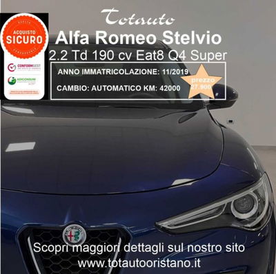 Alfa Romeo Stelvio Stelvio 2.2 Turbodiesel 190 CV AT8 Q4 Super Business usata