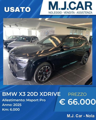 BMW X3 xdrive20d MSport Pro auto usata