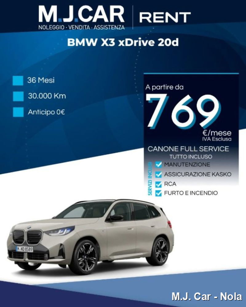 BMW X3 xdrive20d MSport auto