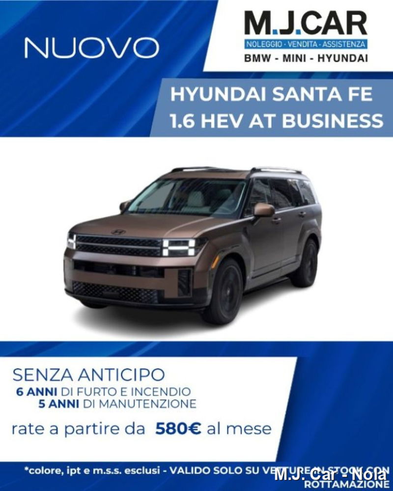 Hyundai Santa Fe 1.6 t-gdi hev Business 2wd 239cv at 7p.ti