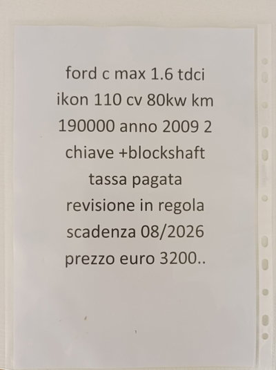 Ford C-Max 1.6 TDCi 110 CV Ikon DPF (8)