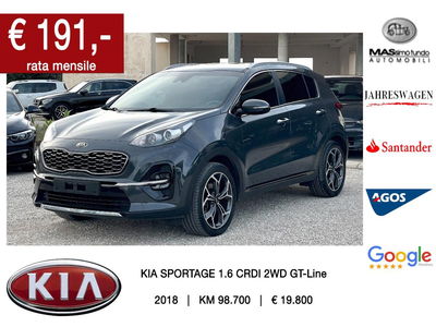Kia Sportage 1.6 CRDI 136 CV DCT7 2WD GT Line usata