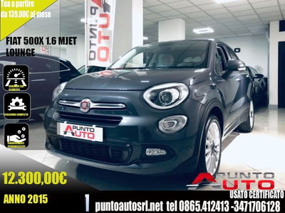 Fiat 500X 1.6 MultiJet 120 CV Lounge usata