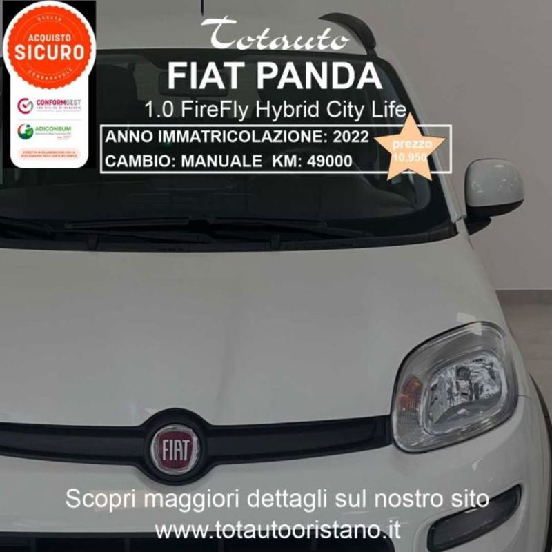 Fiat Panda 1.0 firefly hybrid s&s 70cv