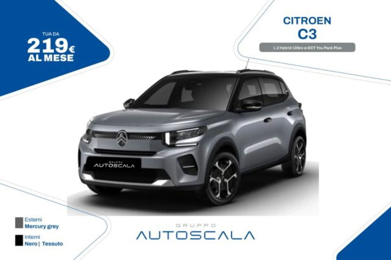 Citroen C3 1.2 hybrid You Pack Plus 100cv e-dct