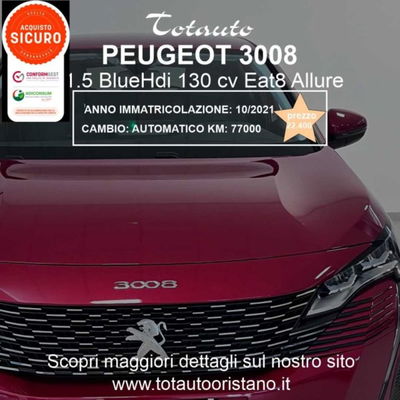 Peugeot 3008 BlueHDi 130 S&S EAT8 Allure Pack usata