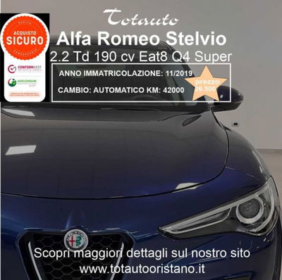 Alfa Romeo Stelvio Stelvio 2.2 Turbodiesel 190 CV AT8 Q4 Super Business usata