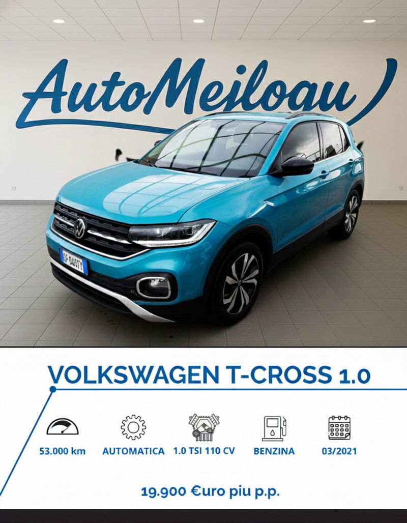 Volkswagen T-Cross 1.0 TSI 110 CV DSG Advanced