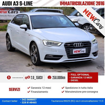 Audi A3 Sportback 2.0 TDI S tronic usata