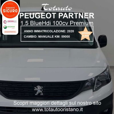 Peugeot Partner Furgone BlueHDi 100 PC Furgone Premium usato