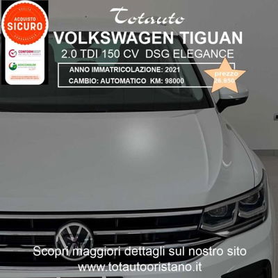 Volkswagen Tiguan 2.0 TDI 150 CV SCR DSG 4MOTION Elegance usata