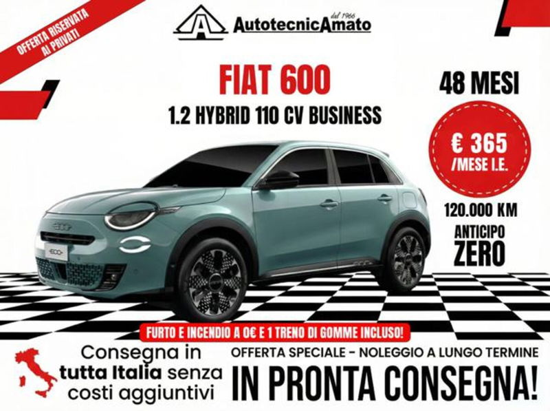 Fiat 600 1.2 hybrid Business 110cv auto