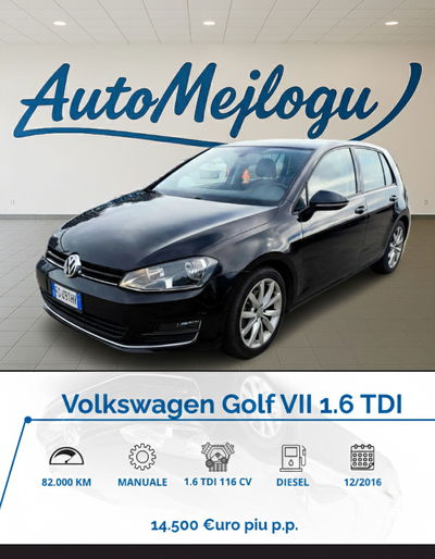 Volkswagen Golf 1.6 TDI 115 CV 5p. Highline BlueMotion Technology usata