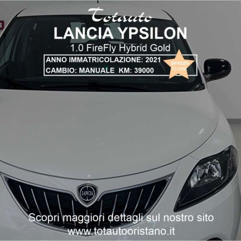 Lancia Ypsilon 1.0 FireFly 5 porte S&S Hybrid Ecochic Gold