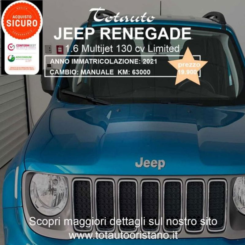 Jeep Renegade 1.6 Mjt 130 CV Limited