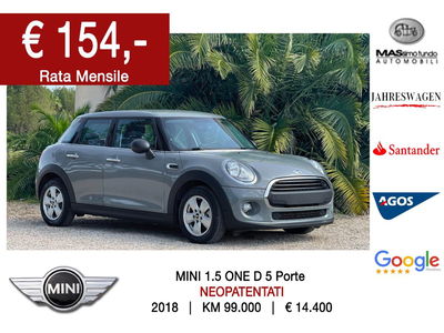 MINI Mini 1.5 One D Business 5 porte usata