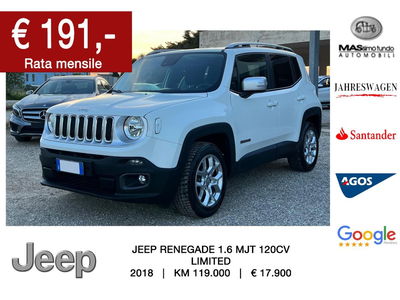 Jeep Renegade 1.6 Mjt 120 CV Limited usata