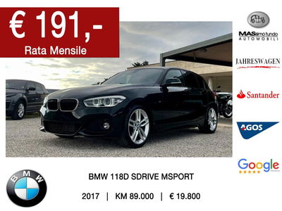 BMW Serie 1 5p. 118d 5p. Msport usata