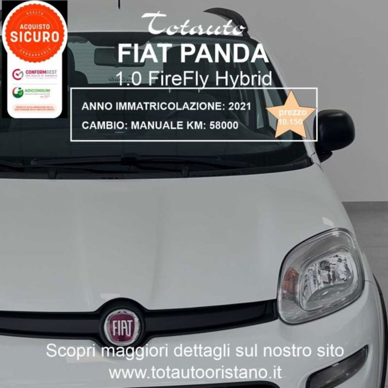 Fiat Panda 1.0 firefly hybrid s&s 70cv 5p.ti
