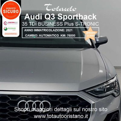 Audi Q3 Sportback 35 TDI quattro S tronic Business Plus usata