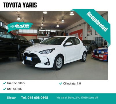 Toyota Yaris 1.0 5 porte Active usata
