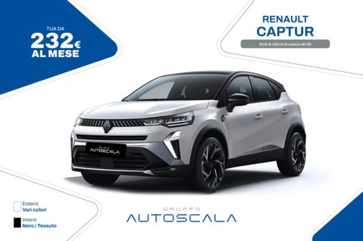 Renault Captur 1.2 eco-g Evolution 120cv