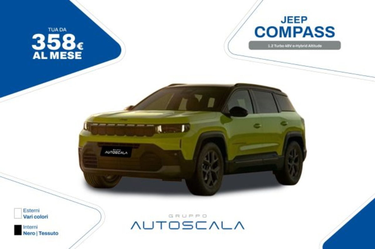 Jeep Compass 1.2 turbo 48V e-hybrid Altitude fwd 145cv edct6