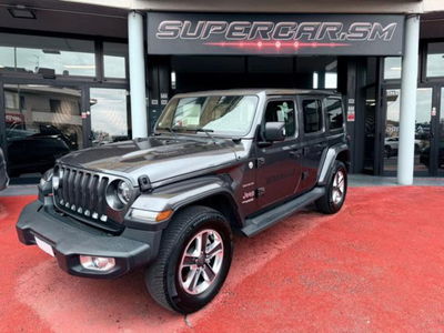 Jeep Wrangler Unlimited 2.2 Mjt II Sahara usata