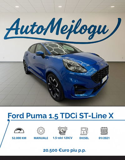 Ford Puma 1.5 EcoBlue 120 CV S&S ST-Line X Design usata