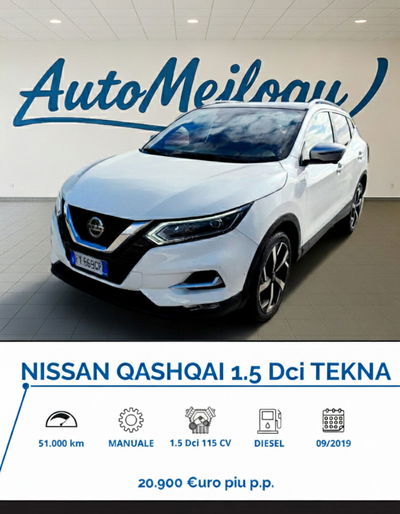 Nissan Qashqai 1.5 dCi 115 CV Tekna usata
