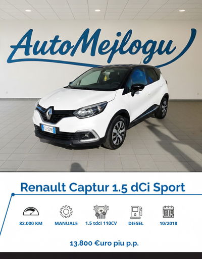 Renault Captur dCi 8V 110 CV Start&Stop Energy Sport Edition usata